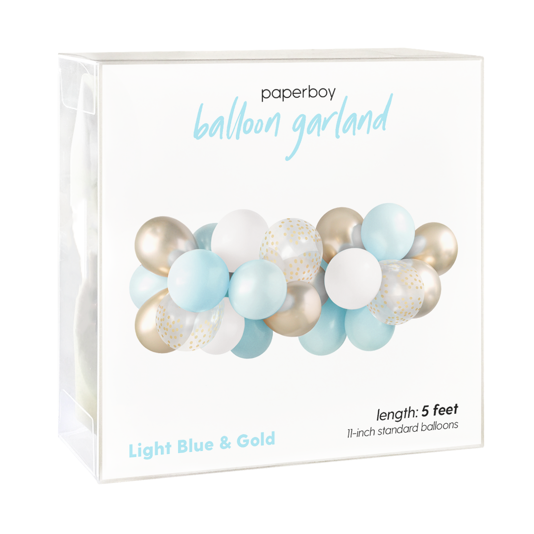 Balloon Garland - Light Blue