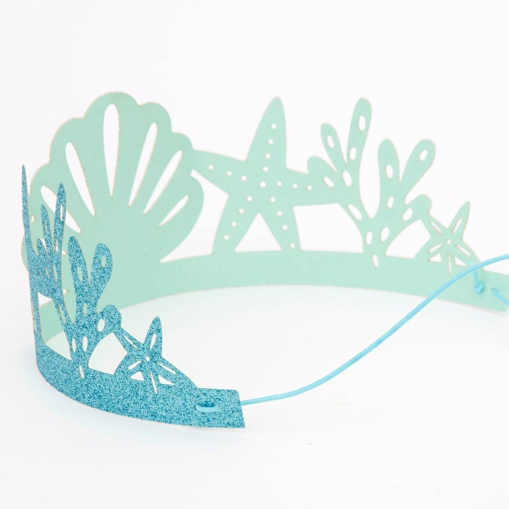 Mermaid Glitter Party Crowns