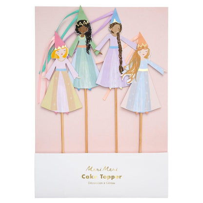 Magical Princess Cake Toppers - 4pk