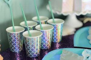 Mermaid Scales Iridescent Hot / Cold Party Cups (9 oz)