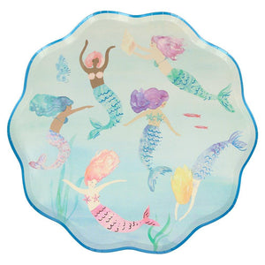 Mermaid Party Swimming Plates