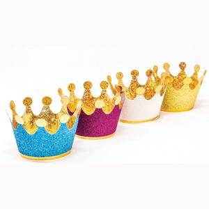 Colorful Mini Glitter Party Crown Wearables