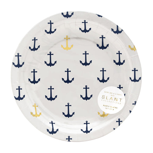 Nautical paper deals plates