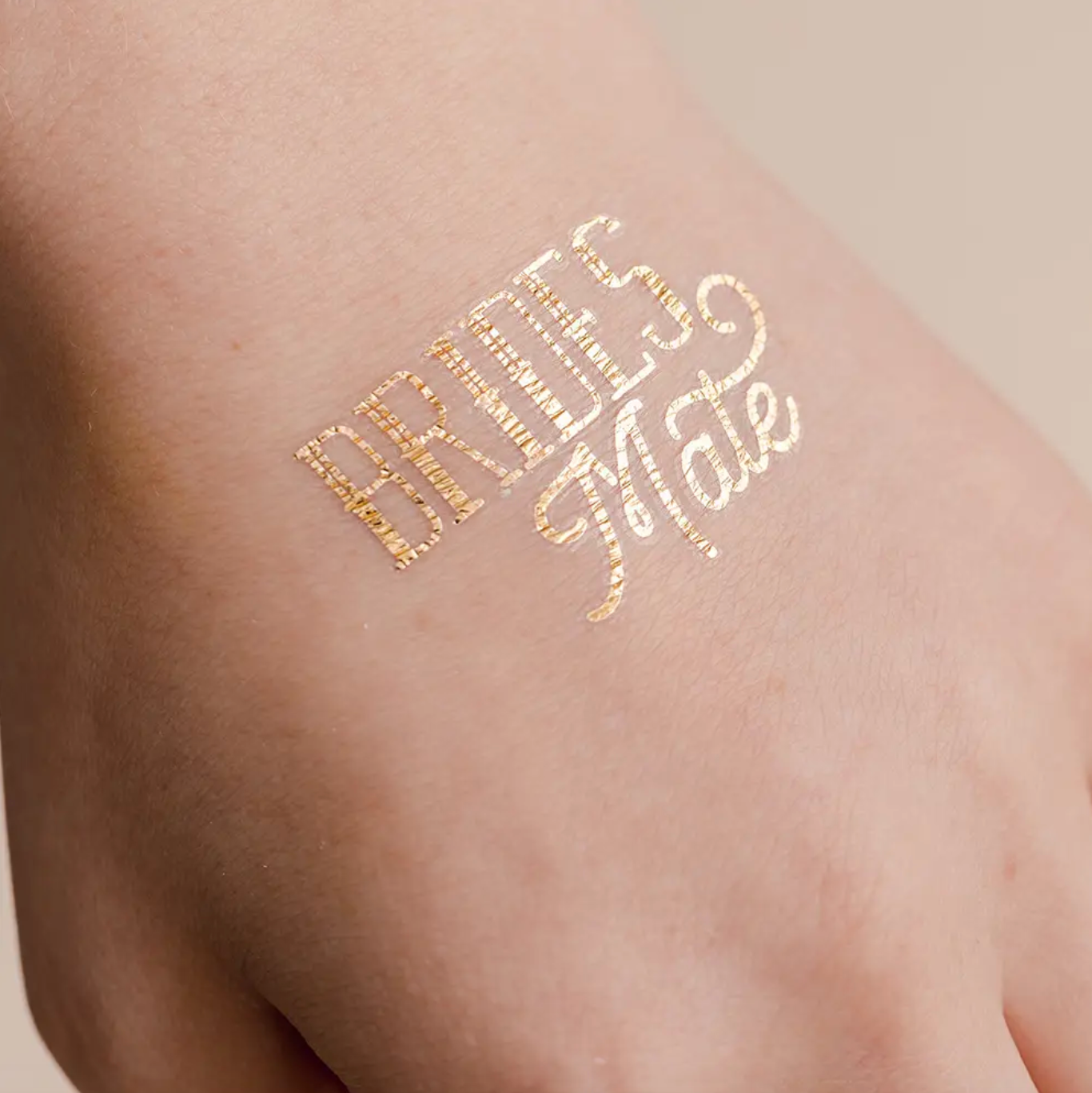 Gold Bachelorette Party Temporary Tattoos - Nautical