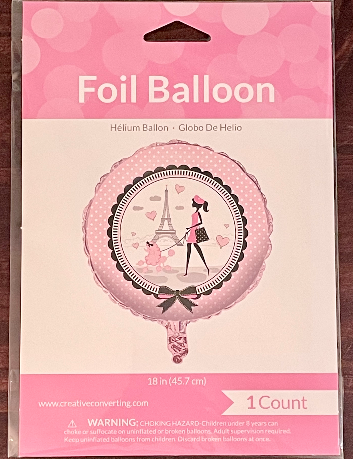 Paris Theme French Party Foil 18" Helium Balloon