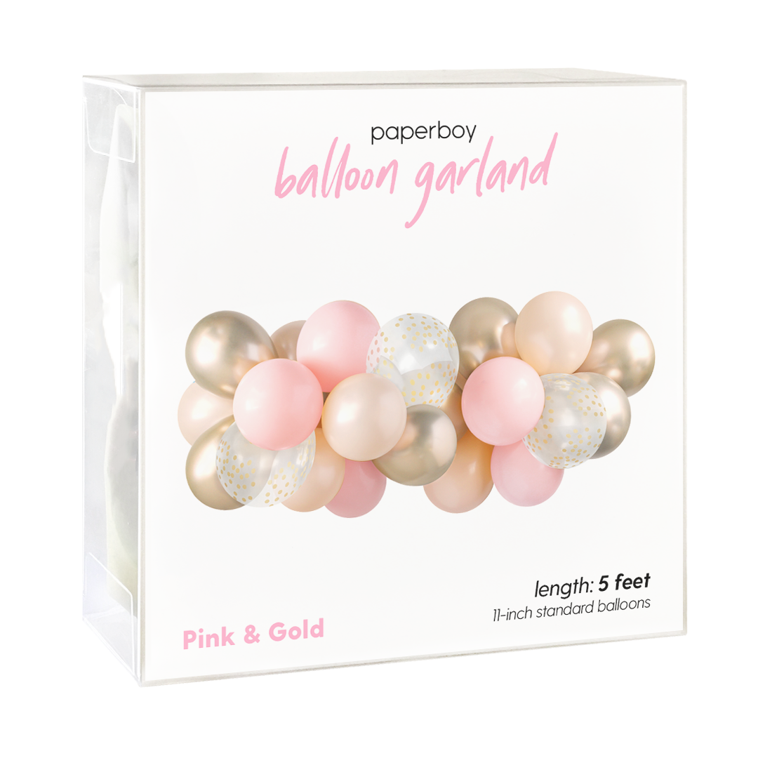 Balloon Garland - Pink and Gold