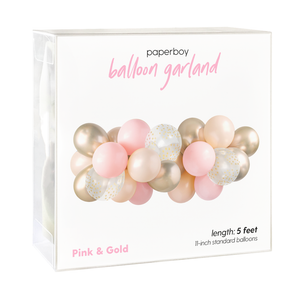 Balloon Garland - Pink and Gold
