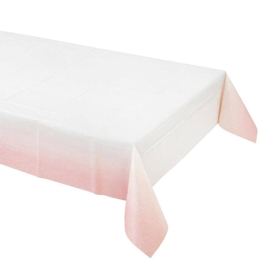 Pastel Pink Ombre Paper Table Cover