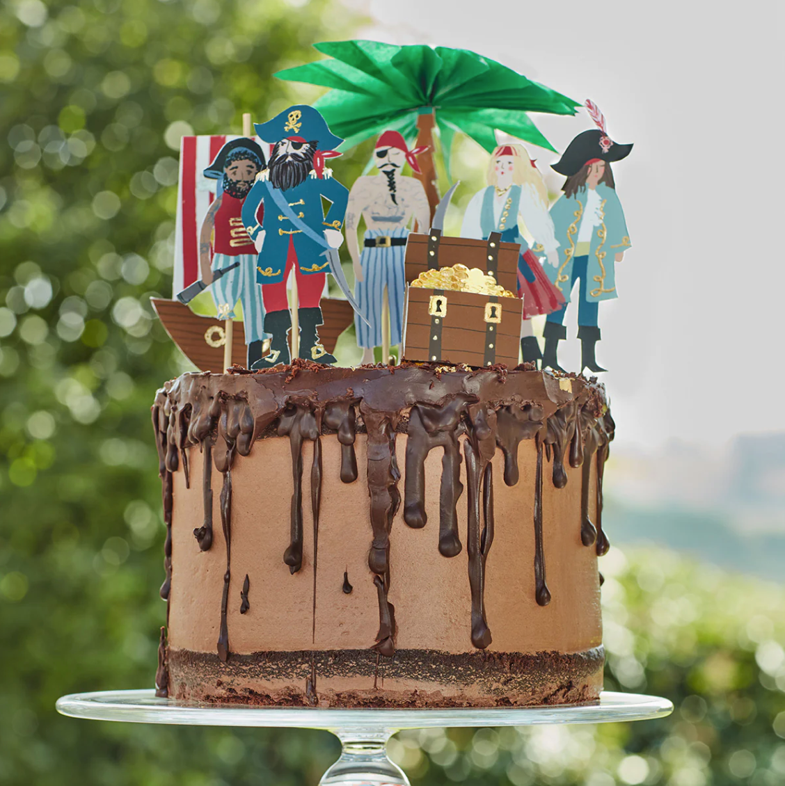 Pirates & Palm Tree Cake Toppers