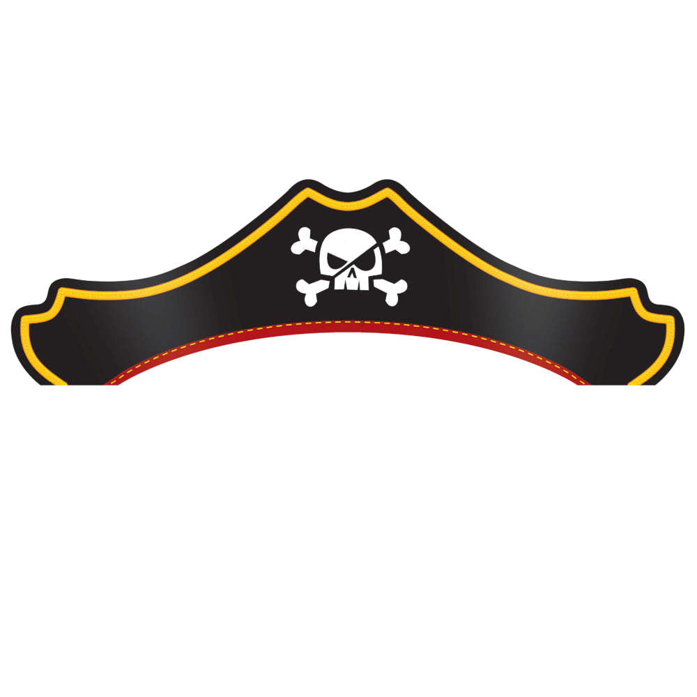 Pirate Paper Party Hats - 8pk