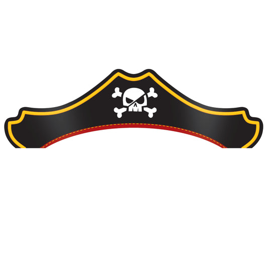 Pirate Paper Party Hats - 8pk