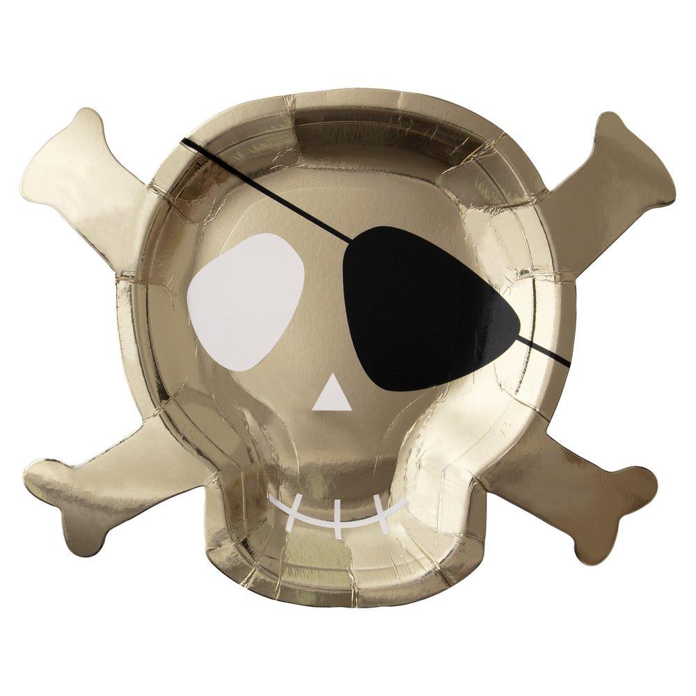 Pirate Bounty Skull Crossbones Party Plate