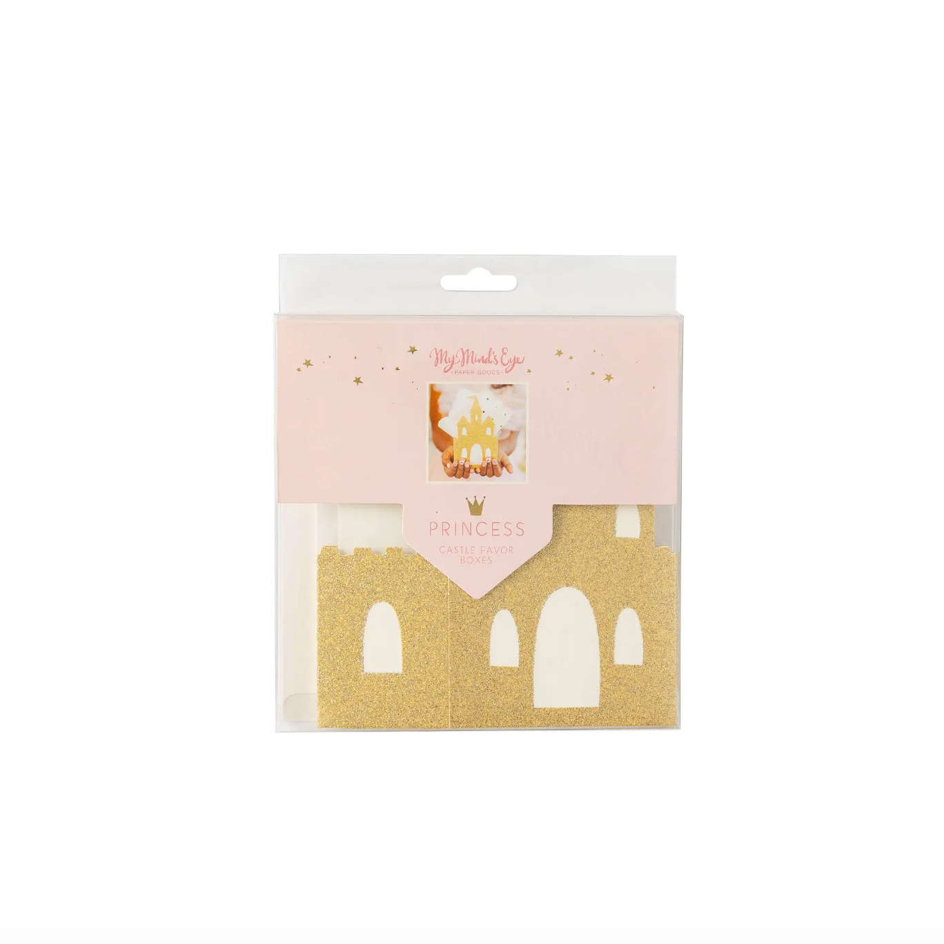 Princess Party Castle Favor Boxes Gold Glitter Tr s Chic Party
