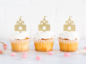 Princess Party Castle Cupcake Toppers