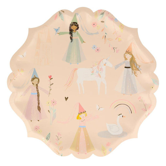 Princess Large Party Plates - 8pk