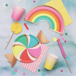 Novelty Party Plates - Rainbow