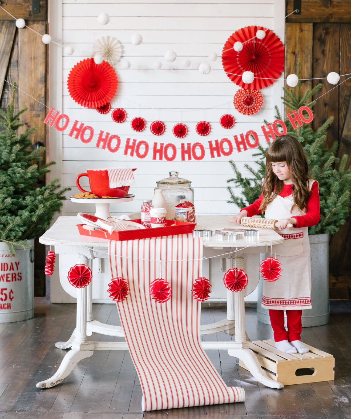 Red Striped Table Runner