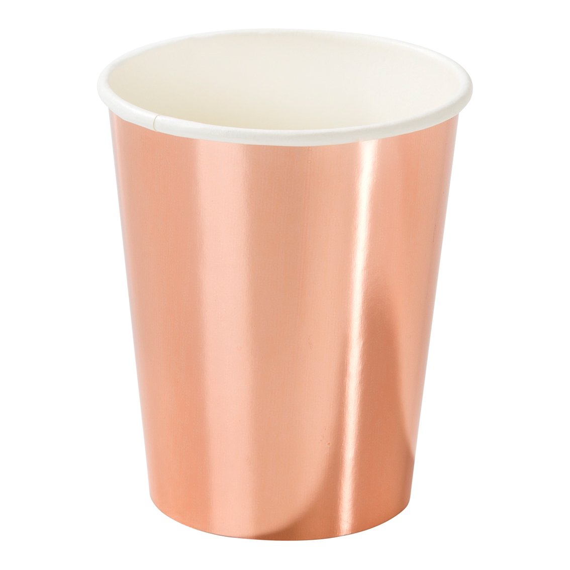 Rose Gold Party Porcelain Cups - 8pk