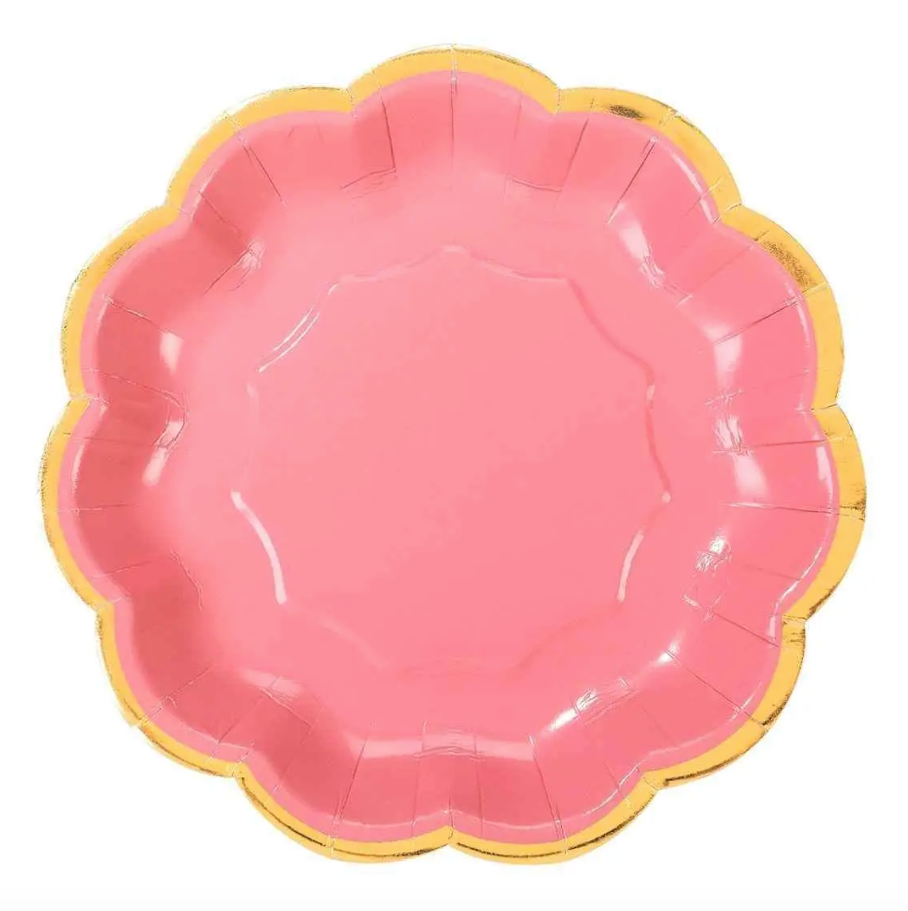 Rose Pink Assorted 7" Paper Party Plates - 12pk