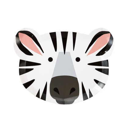 Safari Party Animal Face Paper Plates - 12pk