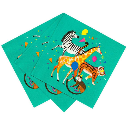 Safari Party Animal Large Paper Napkins - 20pk