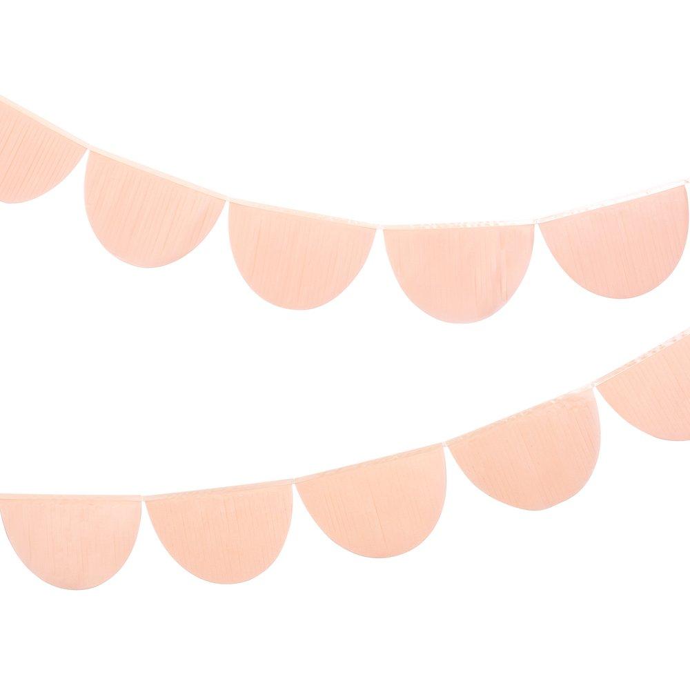 Peach Tissue Paper Scallop Garlands