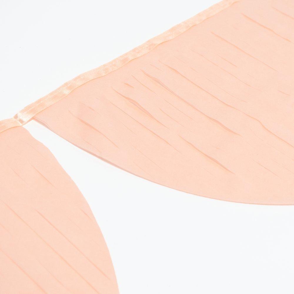 Peach Tissue Paper Scallop Garlands
