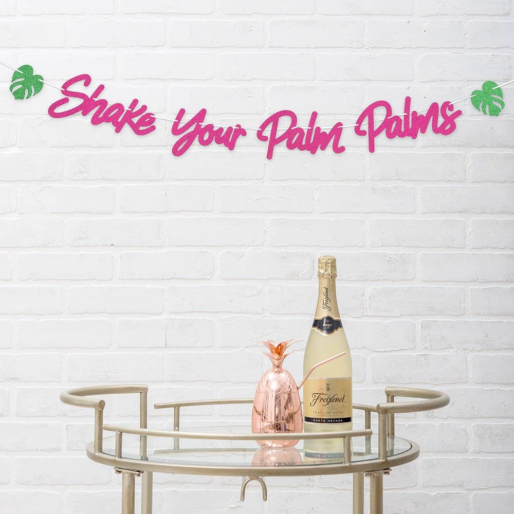 Shake Your Palm Palms Paper Tropical Party Banner