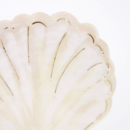 Watercolor Clam Shell Napkins