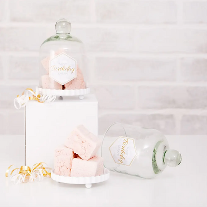 Small Glass Bell Jar Wedding / Party Favor - 4pk