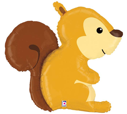 Woodland Animals Squirrel Shape Foil Balloon - 36"