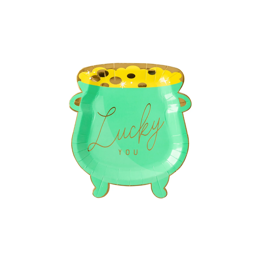 St. Patrick's Day Shaped Pot Of Gold Plate