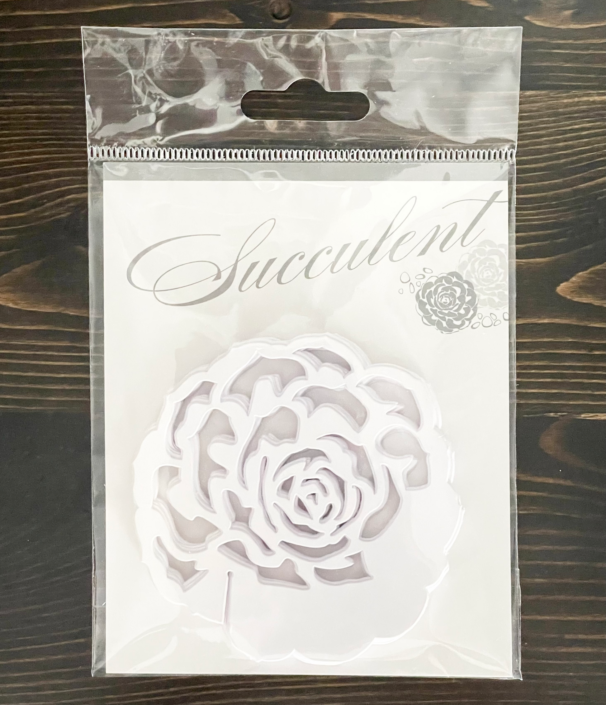 succulent place cards Weddingstar 9678-08 Laser Expressions Succulent Die Cut Card