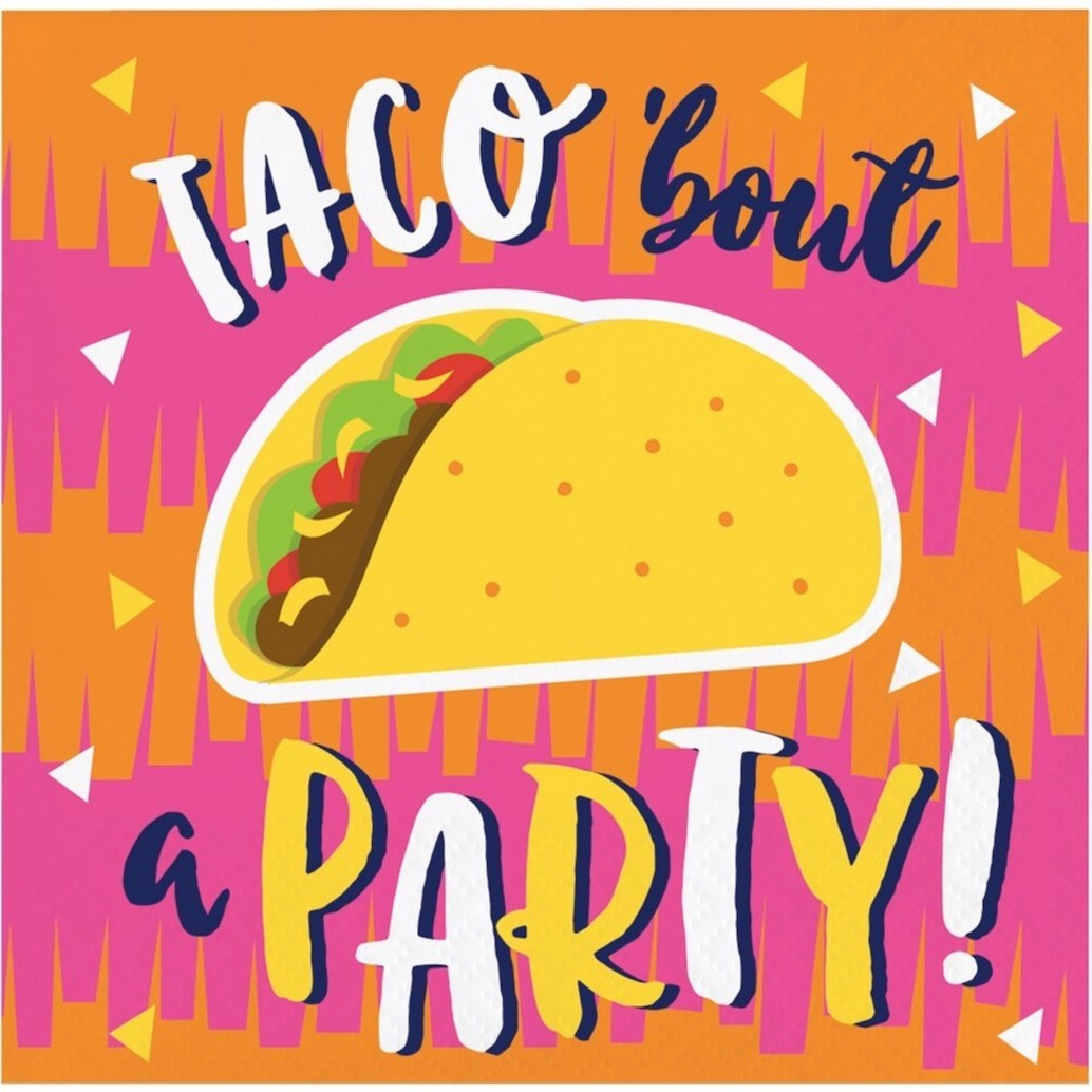 Taco 'Bout a Party Beverage Party Napkins - 16pk