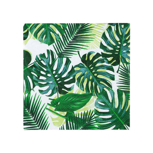 Tropical Palm Leaf Cocktail Napkins - 20pk