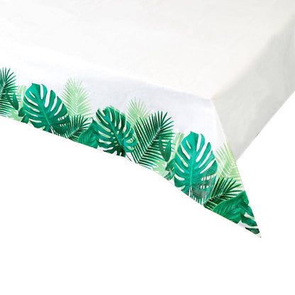 Tropical Palm Leaf Paper Table Cover