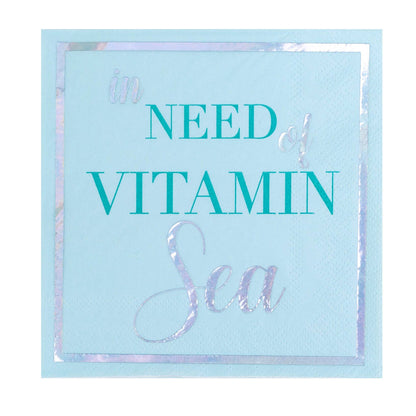 Vitamin Sea Mermaid Party Cocktail Napkins - 20pk