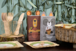 Woodland Animal Assorted Paper Treat Bags (8 pack)