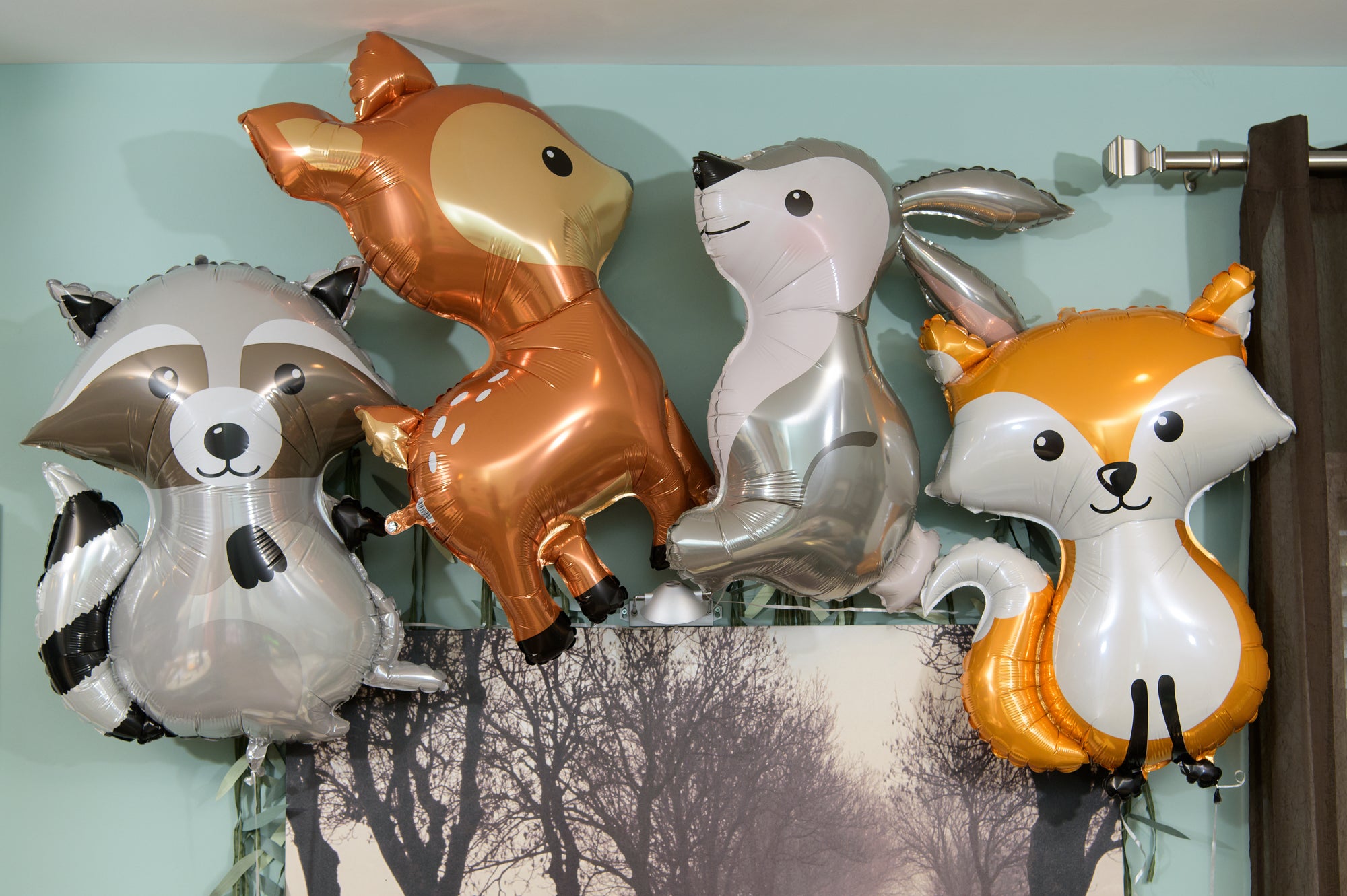 Woodland Animals Fox Shape Packaged Foil Balloon - 36"