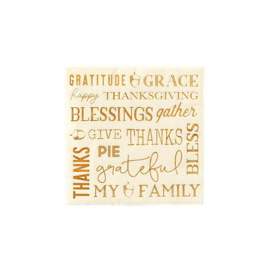 Harvest / Thanksgiving Luncheon Napkins -  18pk