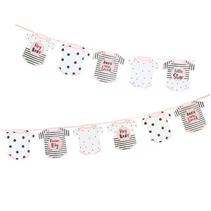 Born To Be Loved Pink Baby Shower Garland