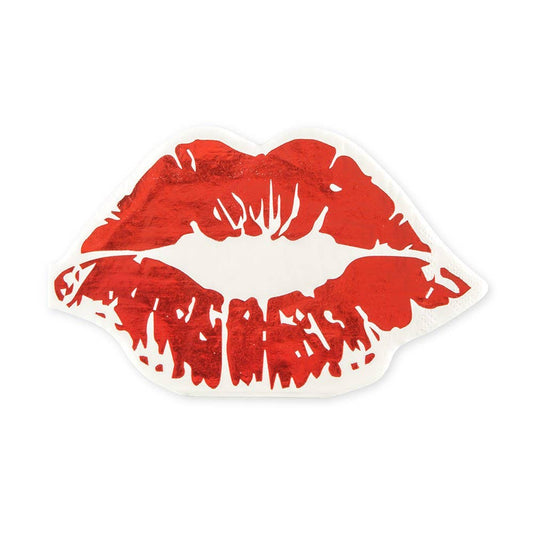 Red Lips Paper Party Napkins