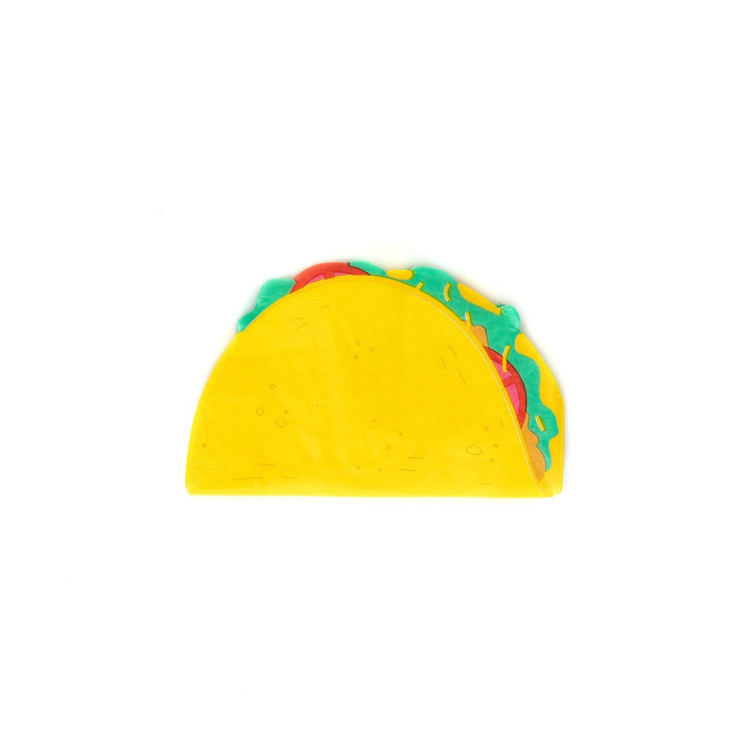 Taco Shaped Paper Napkins - 25pk