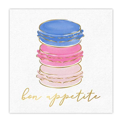 Bon Appetite Macaroon Beverage Napkins