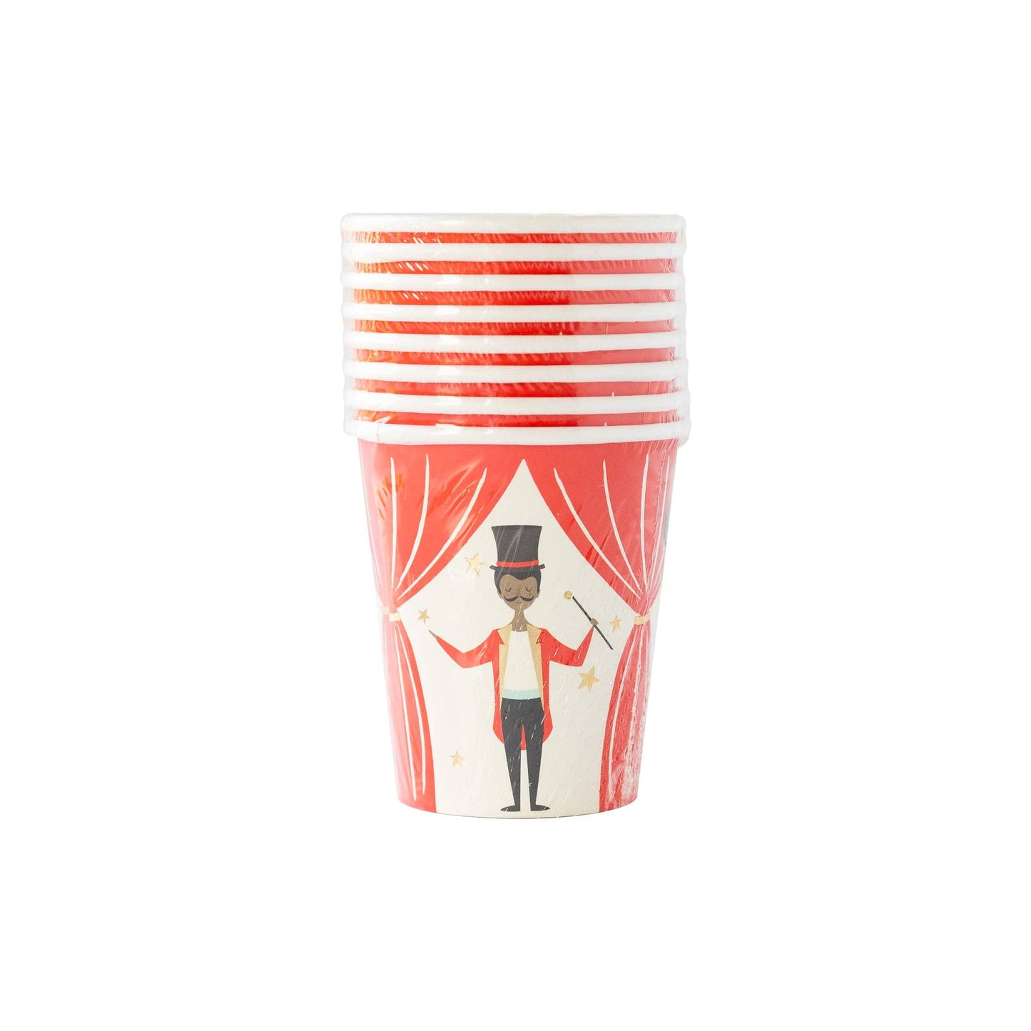 Circus Carnival Party Cups - 8pk