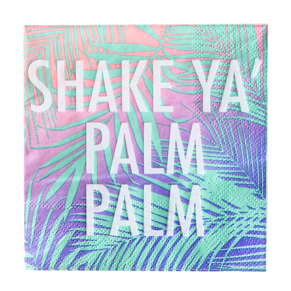 Shake Ya Palm Palm Cocktail Napkins - 20 Pk.