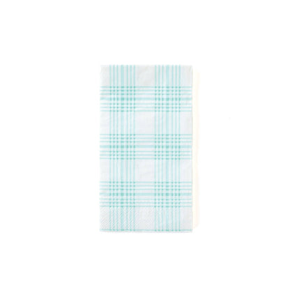 Blue Plaid Guest Towel Paper Napkins - 24pk