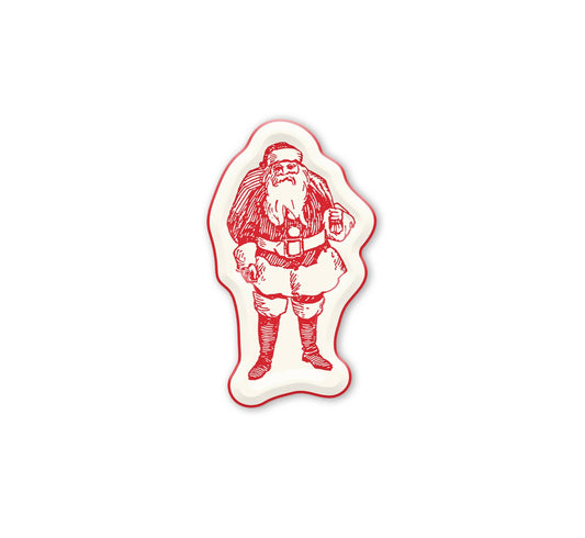 Believe 9" Shaped Santa Paper Plates - 8pk