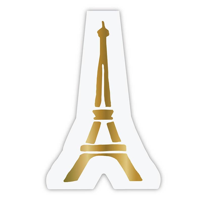 Paris Eiffel Tower Gold Foil Die Cut Party Napkins - 20pk