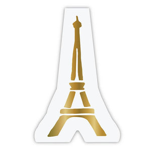 Paris Eiffel Tower Gold Foil Die Cut Party Napkins